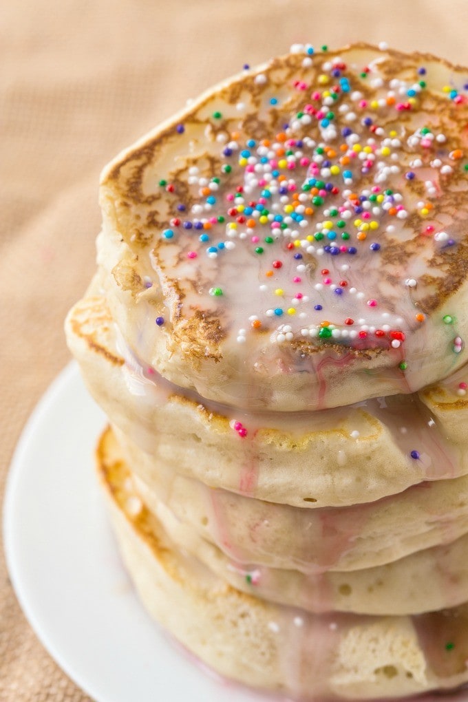 Healthy Thick and Fluffy Low Carb Pancakes which are SO easy, delicious and low in calories but you wouldn't tell- The best low carb pancakes out there! {vegan, gluten free, paleo recipe}- thebigmansworld.com