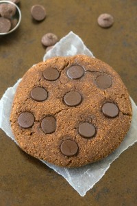 Healthy Chocolate Brownie Cookies packed with protein and 100% GRAIN FREE! They taste like a normal cookie too- NO butter, oil, grains or sugar at all! {vegan, gluten free, paleo recipe}- thebigmansworld.com