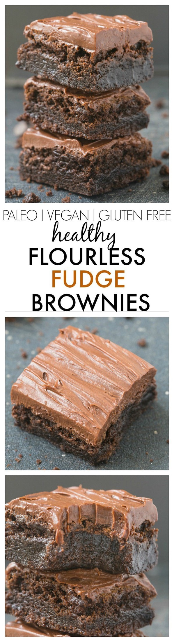 Healthy Flourless Fudge Brownies