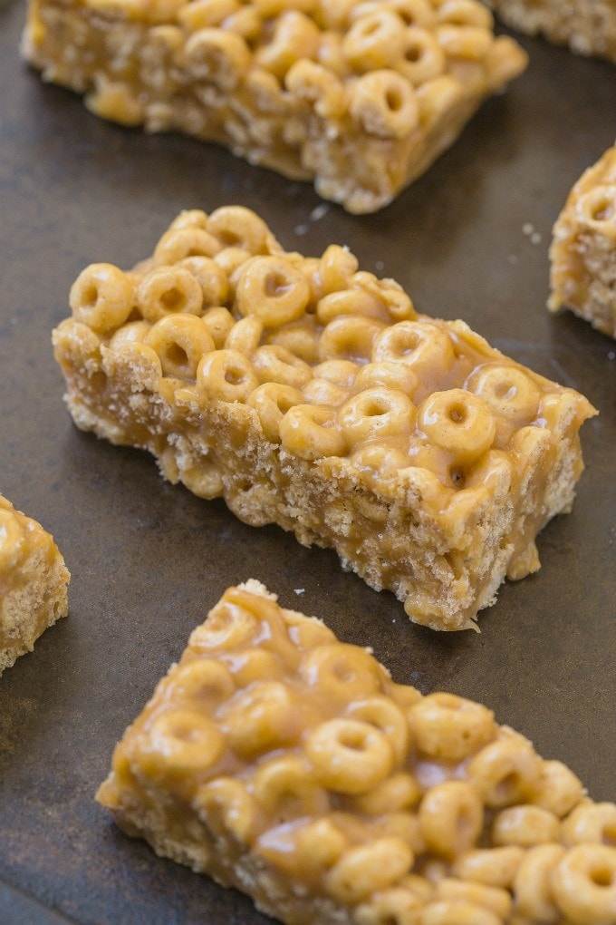 cereal bars made with peanut butter