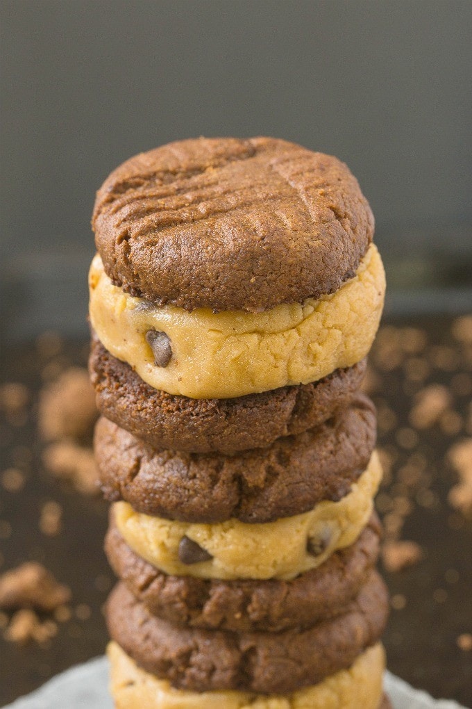 Healthy Paleo Cookie Dough Sandwich Cookies