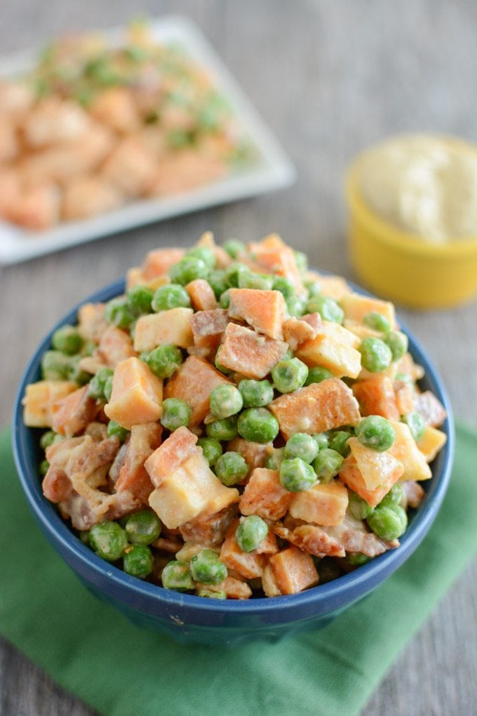Pea Salad with Sweet Potatoes 1