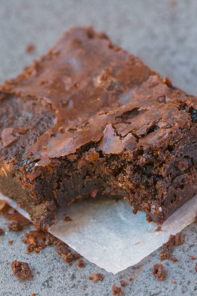 Flourless Chocolate Raspberry Brownies