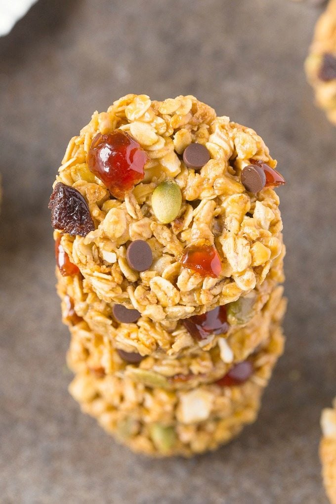 Healthy 3 Ingredient No Bake Granola Cups