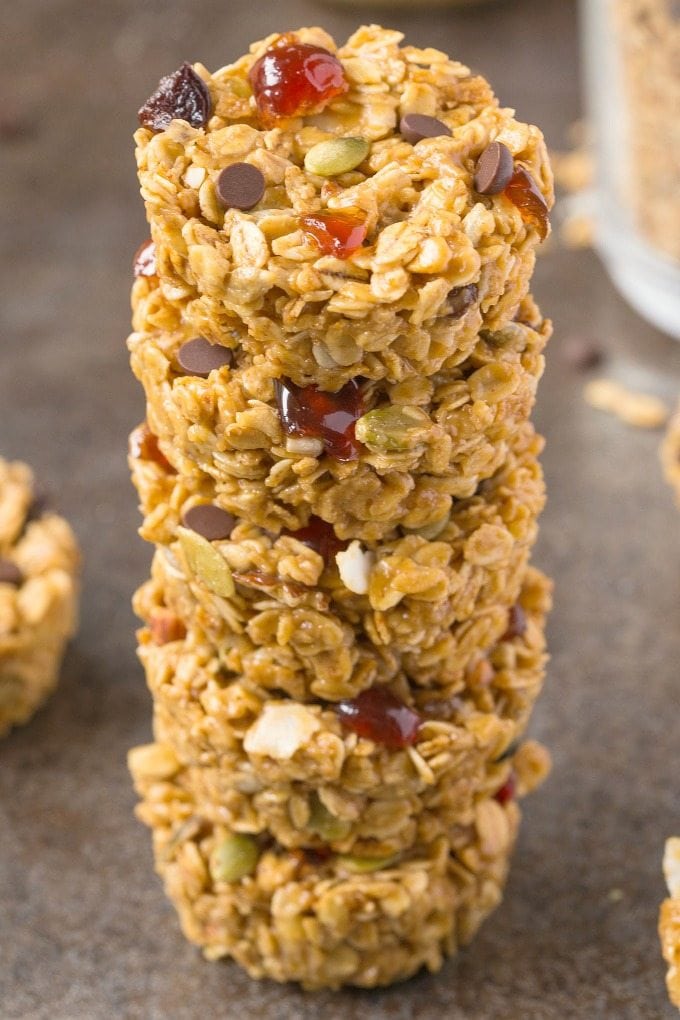 Healthy 3 Ingredient No Bake Granola Cups