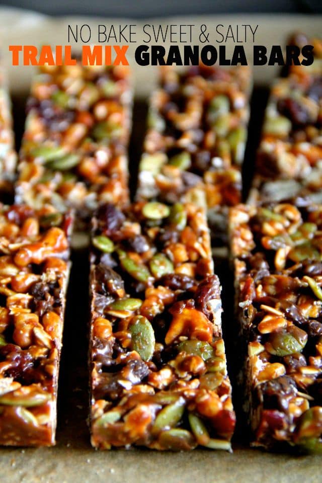 Sweet and Salty Trail Mix Bars