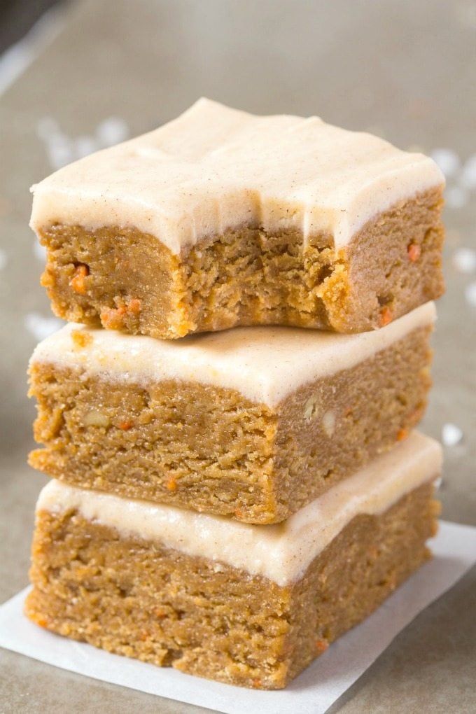 No Bake Carrot Cake Breakfast Bars