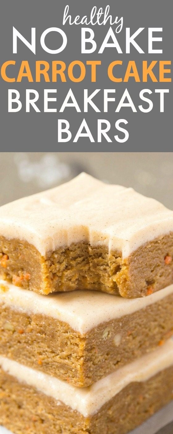 Carrot Cake Breakfast Bars