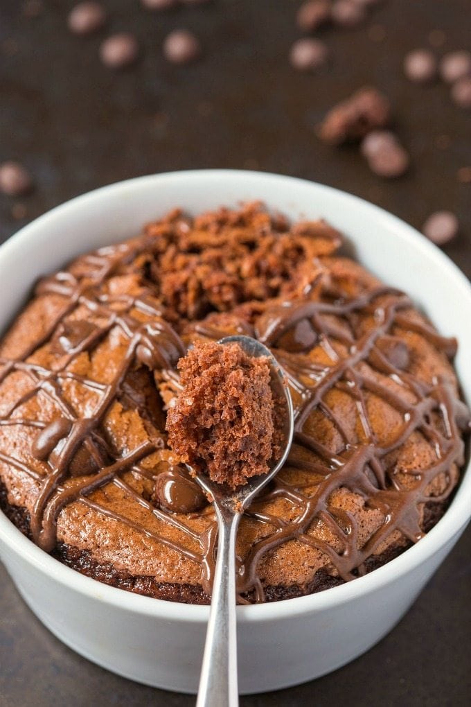 Healthy 1 Minute Low Carb Pumpkin Chocolate Mug Cake