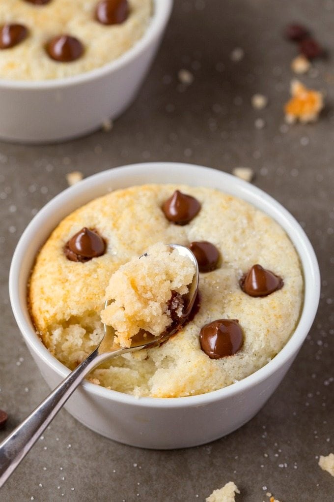 Healthy 1 Minute Low Carb Vanilla Mug Cake