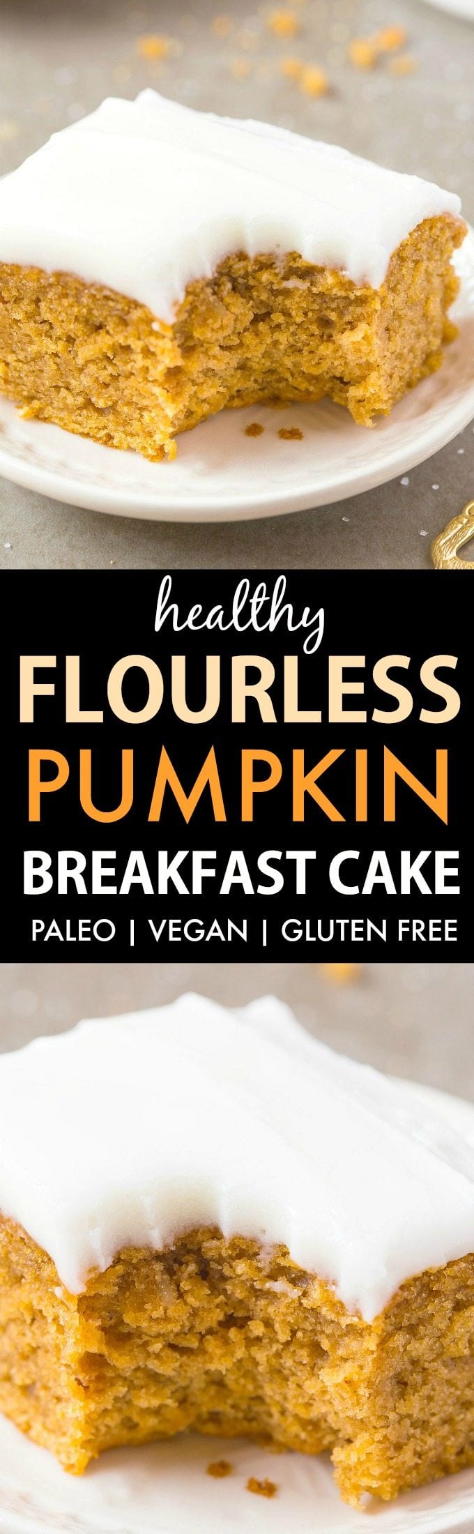 healthy flourless pumpkin breakfast cake