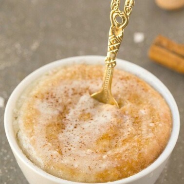 cinnamon roll mug cake