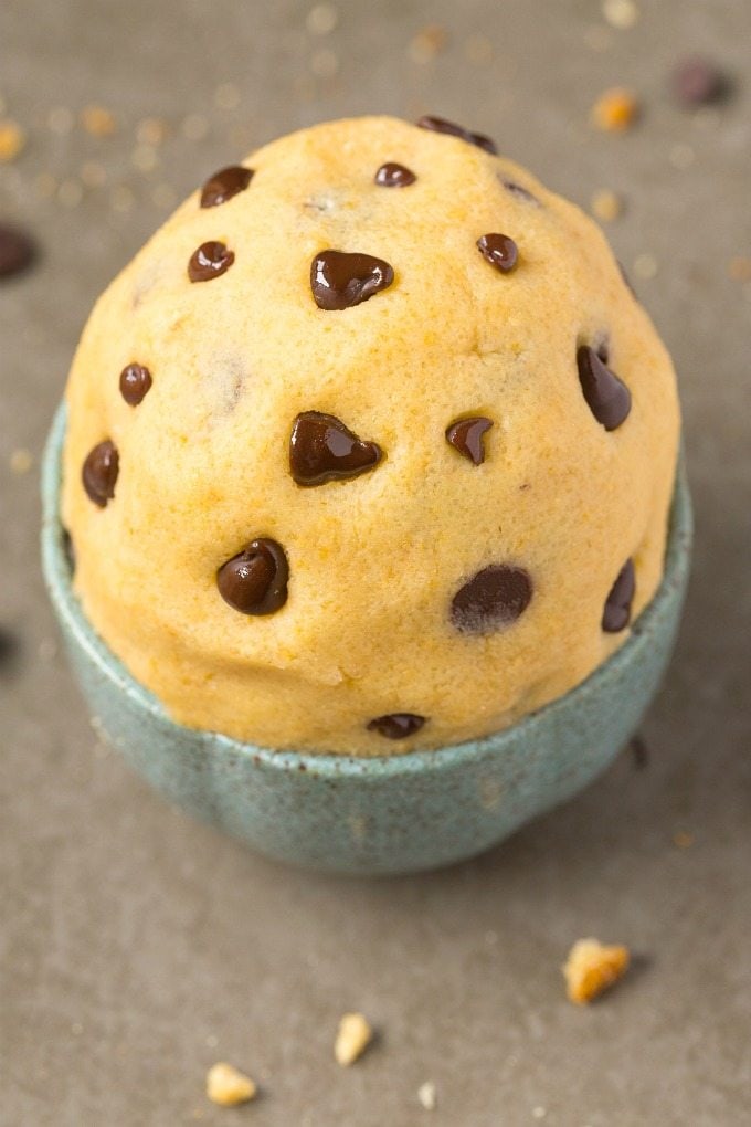 Healthy Paleo BREAKFAST Cookie Dough- This quick and easy edible and egg-free cookie dough which requires NO baking- It's perfectly portioned and completely guilt-free- Snack, dessert or an anytime treat- NO butter, dairy, oil, grains or sugar! {vegan, gluten free, paleo recipe}- thebigmansworld.com