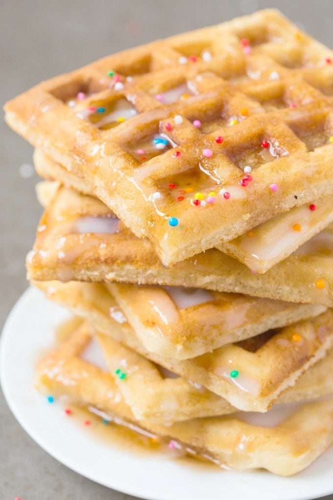 Healthy Fluffy Low Carb Vanilla Waffles