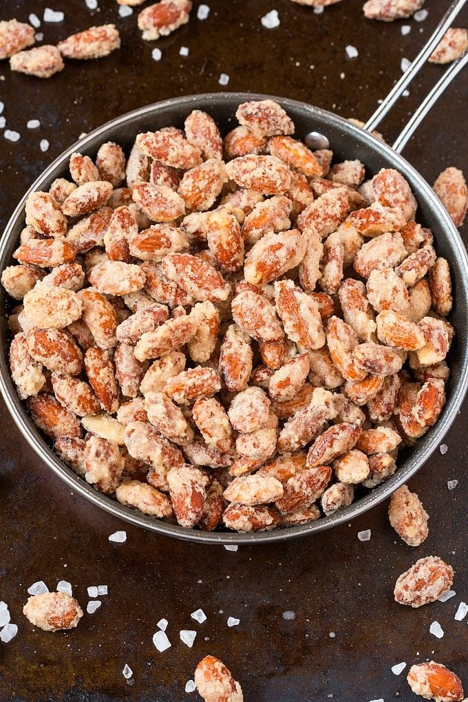 Easy Stovetop Sugar Free Candied Almonds (Paleo, Vegan, Gluten Free)