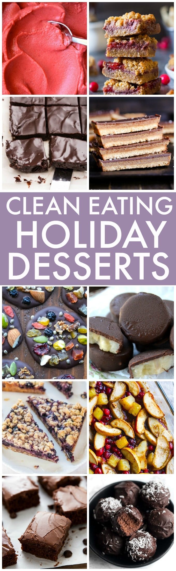 Clean Eating Holiday Desserts (V, GF, Paleo options)- The BEST Clean Eating and Healthy Holiday Desserts, snacks and sweets perfect for Christmas, the festive season, gifts or anytime- Flourless, muffins, bars, brownies, and sugar free options! {vegan, gluten free, paleo recipe options}- thebigmansworld.com