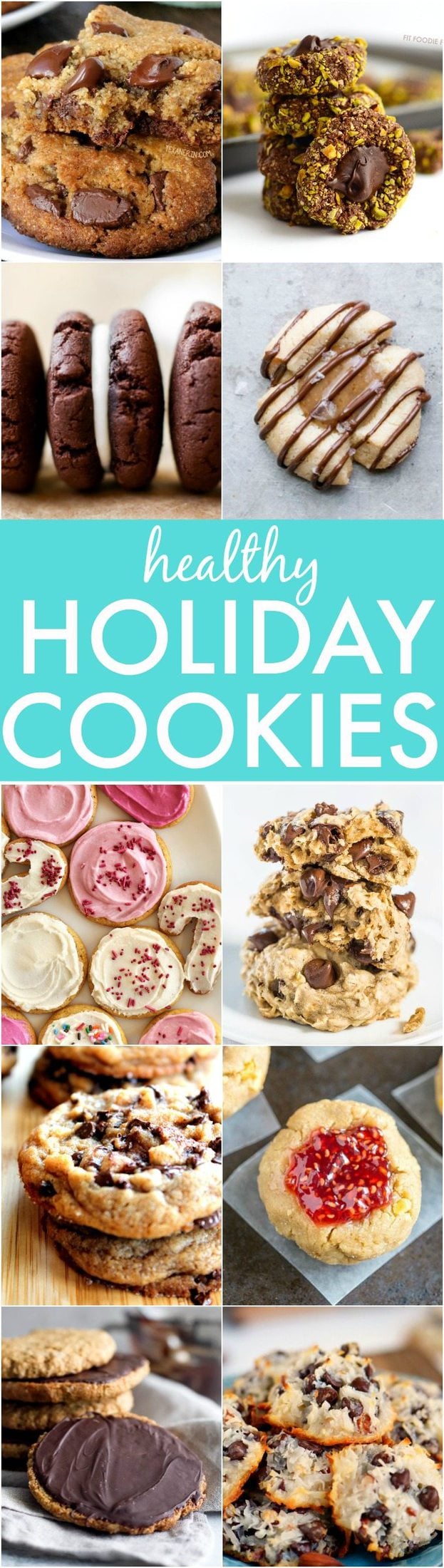 Clean Eating Holiday Cookies (V, GF, Paleo options)- The BEST Clean Eating and Healthy Holiday Cookies perfect for Christmas, the festive season, gifts and more- Flourless, no bake and sugar free options! {vegan, gluten free, paleo recipe options}- thebigmansworld.com