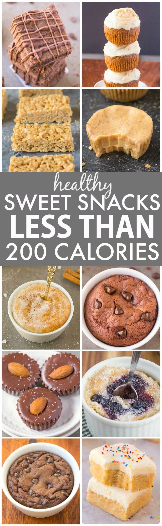 Healthy Clean Eating 200 Calorie or less Snacks, desserts, and treats! (V, GF, Paleo)- The BEST satisfying and filling sweet snacks and treats LESS than 200 calories and secretly healthy! Quick, easy and kid friendly- Brownies, bars, muffins, cakes and more! {vegan, gluten free, paleo, sugar free, dairy free, whole 30 recipe}- thebigmansworld.com