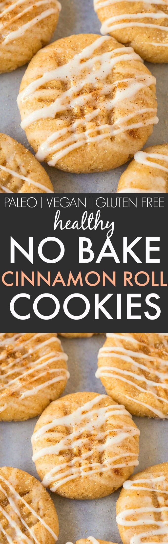 No Bake Cinnamon Roll Cookies (V, GF, Paleo)- Secretly HEALTHY no bake cookies LOADED with cinnamon flavor but made in one bowl and guilt-free! Refined sugar free and packed with protein! Perfect for Christmas, holidays, parties and events! {vegan, gluten free, paleo recipe}- thebigmansworld.com