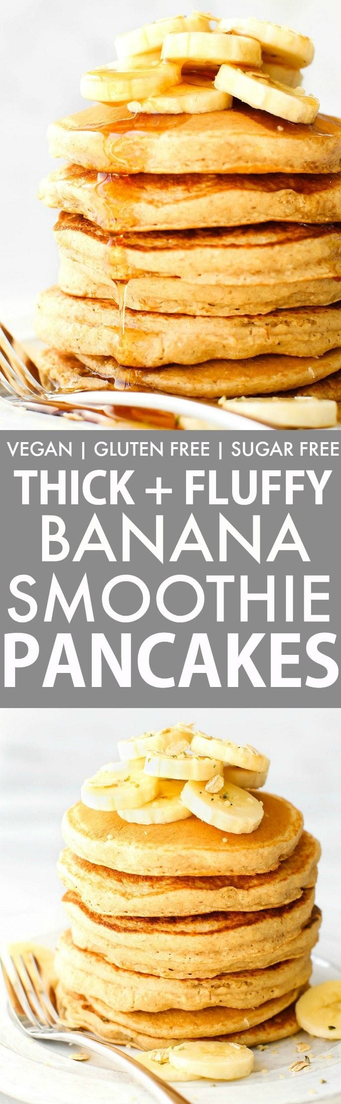 The Best vegan banana oatmeal pancakes