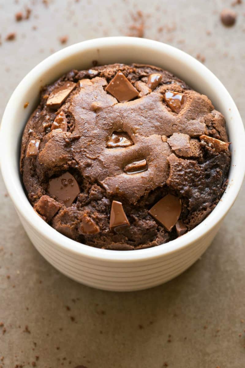 brownie in a mug. 