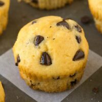 muffins protéinés aux pépites de chocolat