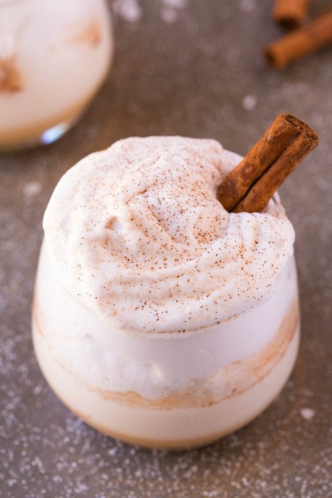 cinnamon roll protein shake. 