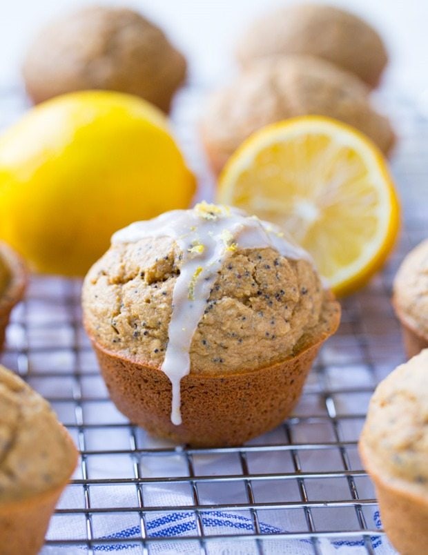 Flourless Lemon Poppy Seed Muffins