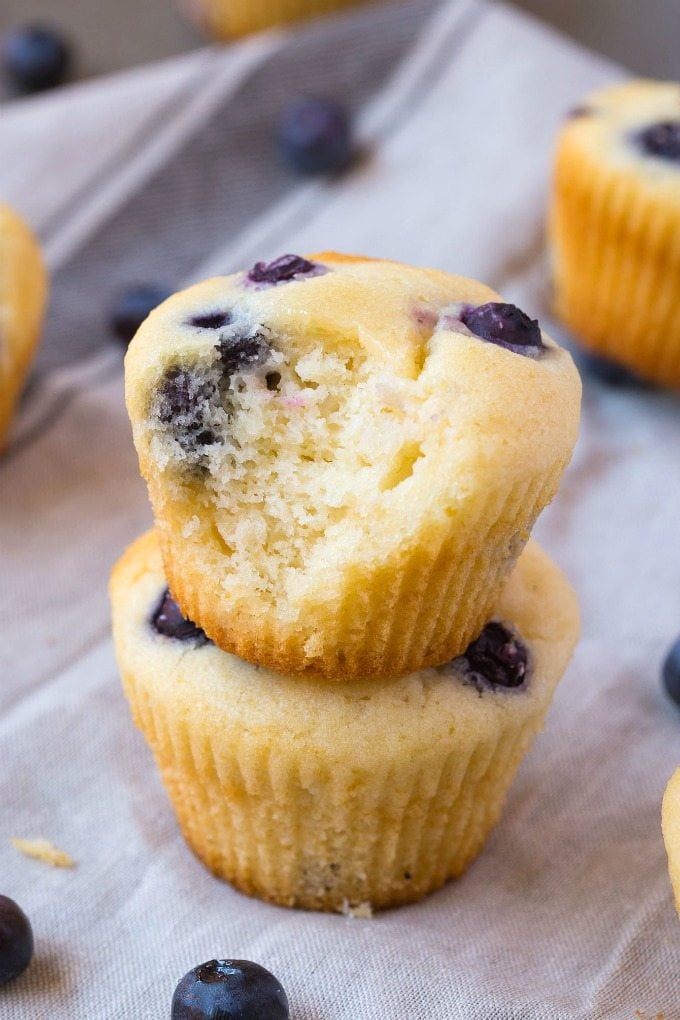 Fat Free Flourless Blueberry Muffins (Sugar Free, Vegan, Gluten Free ...