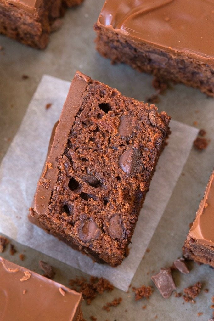 Healthy 5 Ingredient Sweet Potato BREAKFAST Brownies (V, GF, P)- SUPER fudgy, hearty and LOADED with chocolate goodness, its the filling and satisfying guilt-free breakfast, snack or dessert! {vegan, gluten free, paleo recipe}- thebigmansworld.com