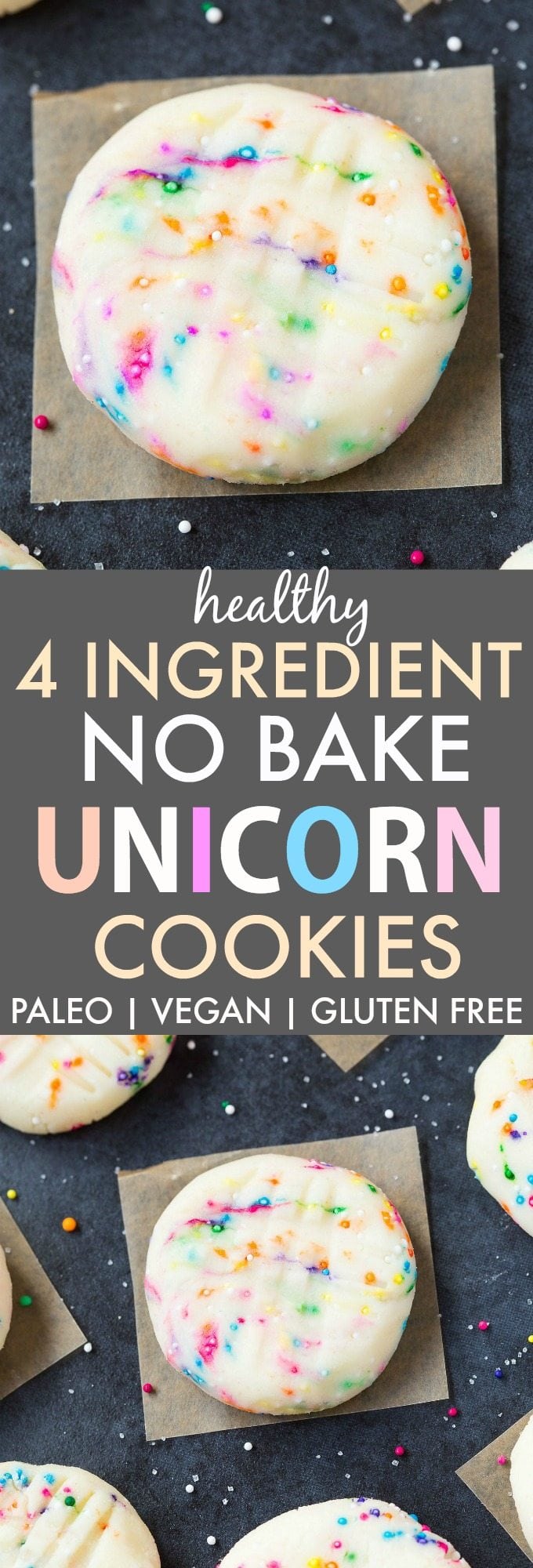 Healthy No Bake Unicorn Cookies Paleo Vegan Gluten Free The Big Man S World