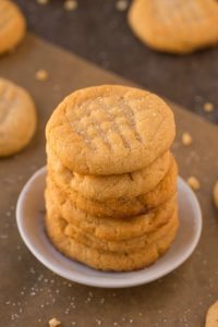3-Ingredient Sugar-Free Flourless Cookies (V, GF, Paleo, DF)- The classic three ingredient peanut butter cookie gets a sugar-free, egg-free and healthy makeover! Ready in just 10 minutes! {vegan, gluten free, grain free recipe}- thebigmansworld.com