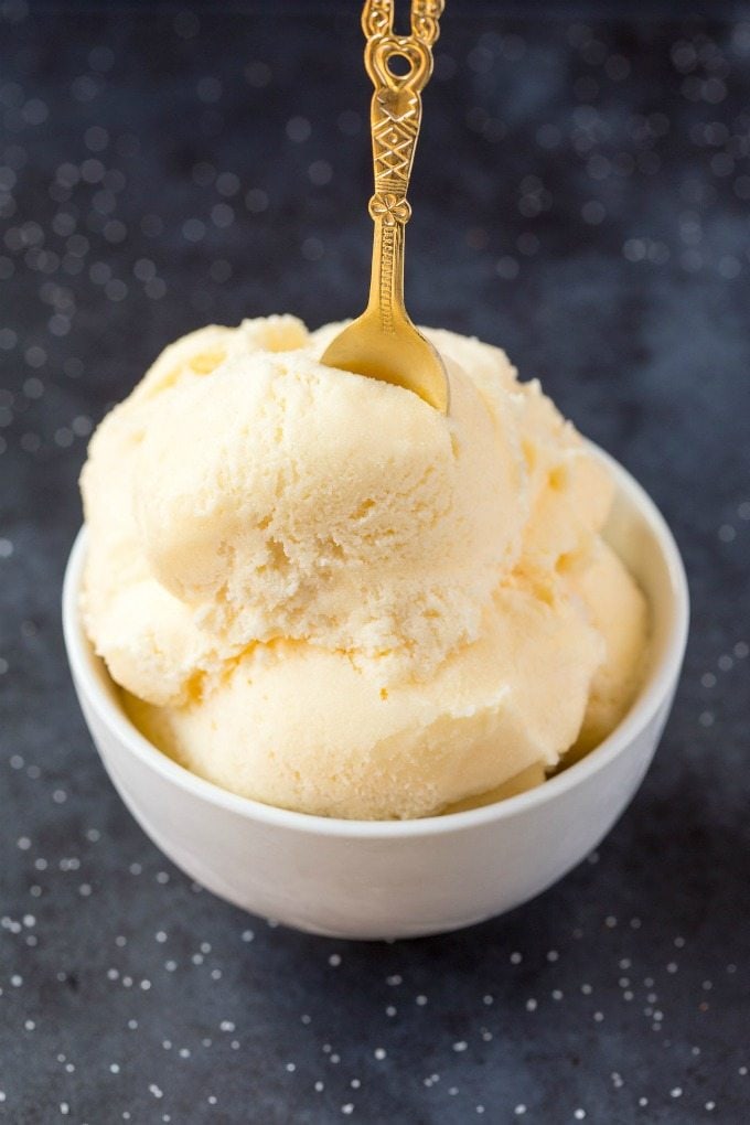 3 Ingredient No Churn Vanilla Protein Ice Cream Paleo Vegan Gluten Free The Big Man S World