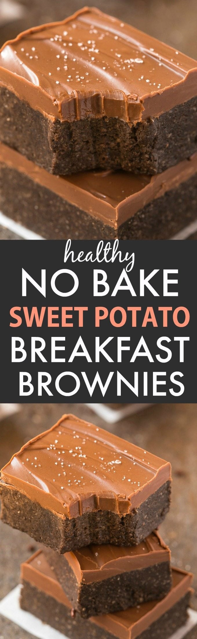 No bake sweet potato breakfast brownies (paleo, vegan, gluten free)