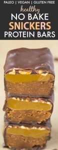 Healthy Homemade Snickers Protein Bars (Paleo, Vegan, Gluten Free ...