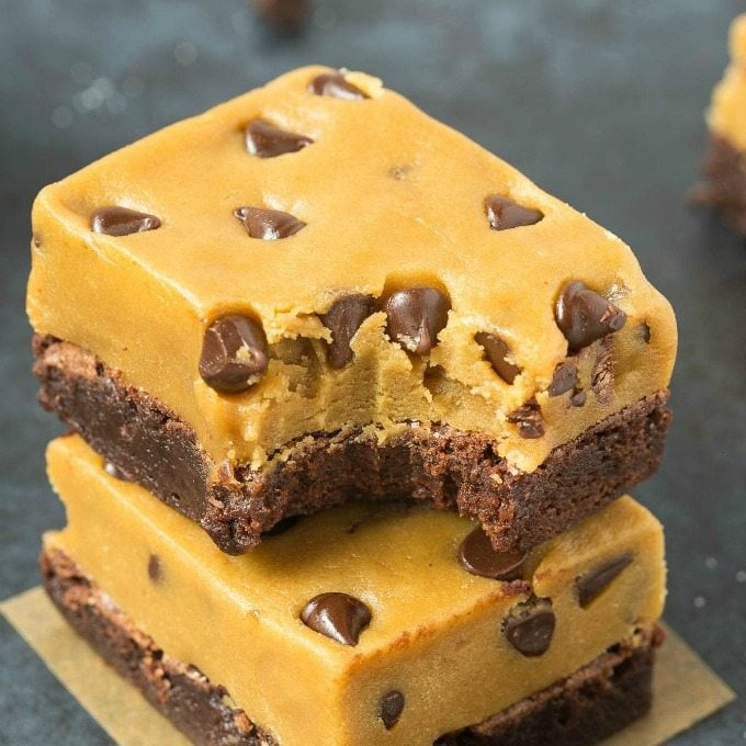 image of Healthy Flourless Protein Cookie Dough Brownies recipe by The Big Man’s World image of Healthy Flourless Protein Cookie Dough Brownies recipe by The Big Man’s World