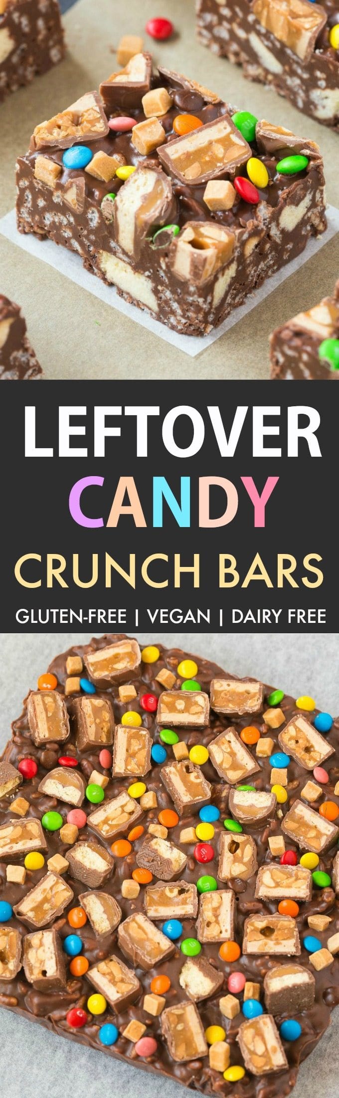easy candy bar crunch bars recipe
