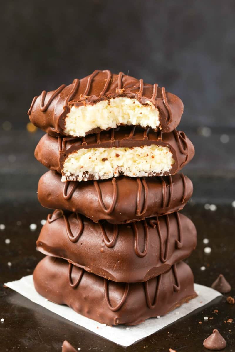 Sugar Free Chocolate Coconut Candy Bars