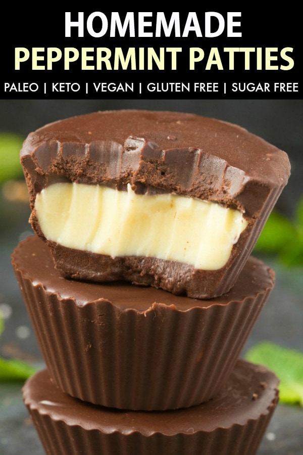 3 Ingredient Paleo Vegan Peppermint Patties (Keto, Sugar Free) - The ...