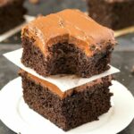 Healthy Flourless Sweet Potato Chocolate Cake (Paleo, Vegan, Gluten Free)- Moist, fudgy and dense, this easy one bowl cake recipe is perfect to enjoy dessert guilt-free with a hidden veggie! Sugar-free and dairy-free. | #healthy #healthycake #sugarfreerecipe #lowcarbrecipe #flourlesscake | Recipe on thebigmansworld.com