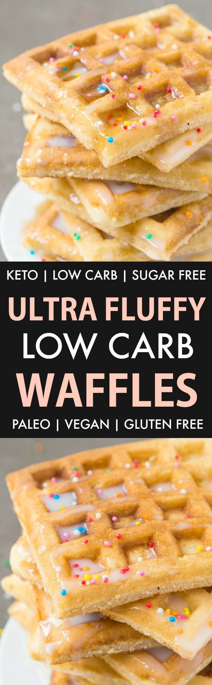 Healthy Fluffy Low Carb Vanilla Waffles