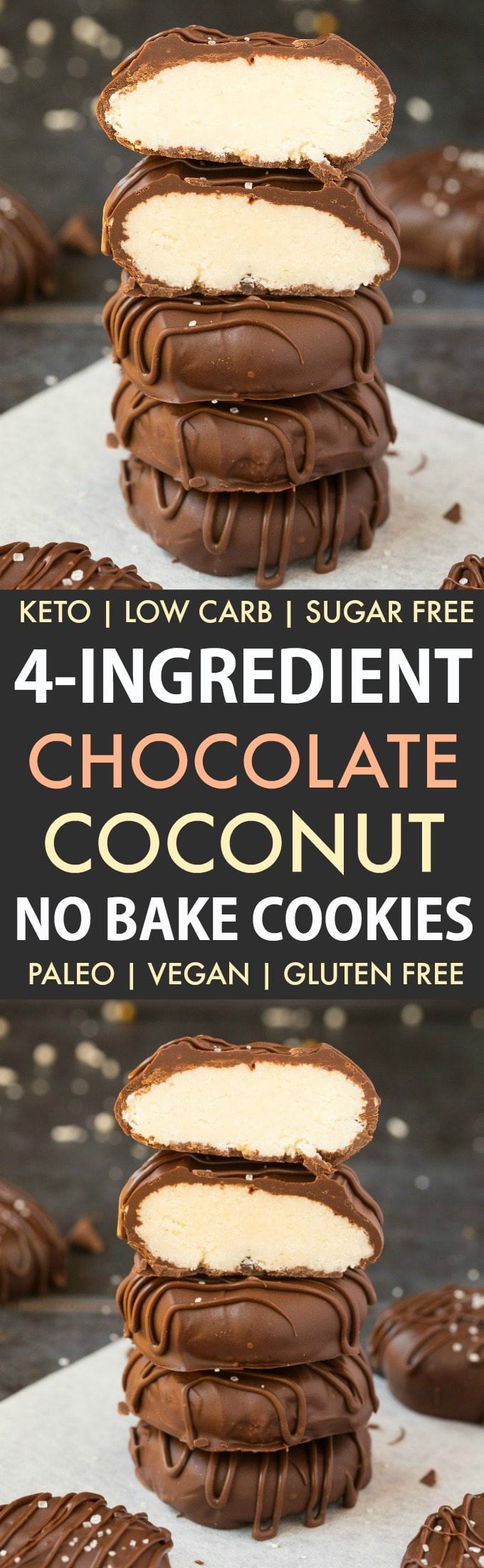 4 Ingredient Paleo Vegan Chocolate Coconut Cookies (Keto ...