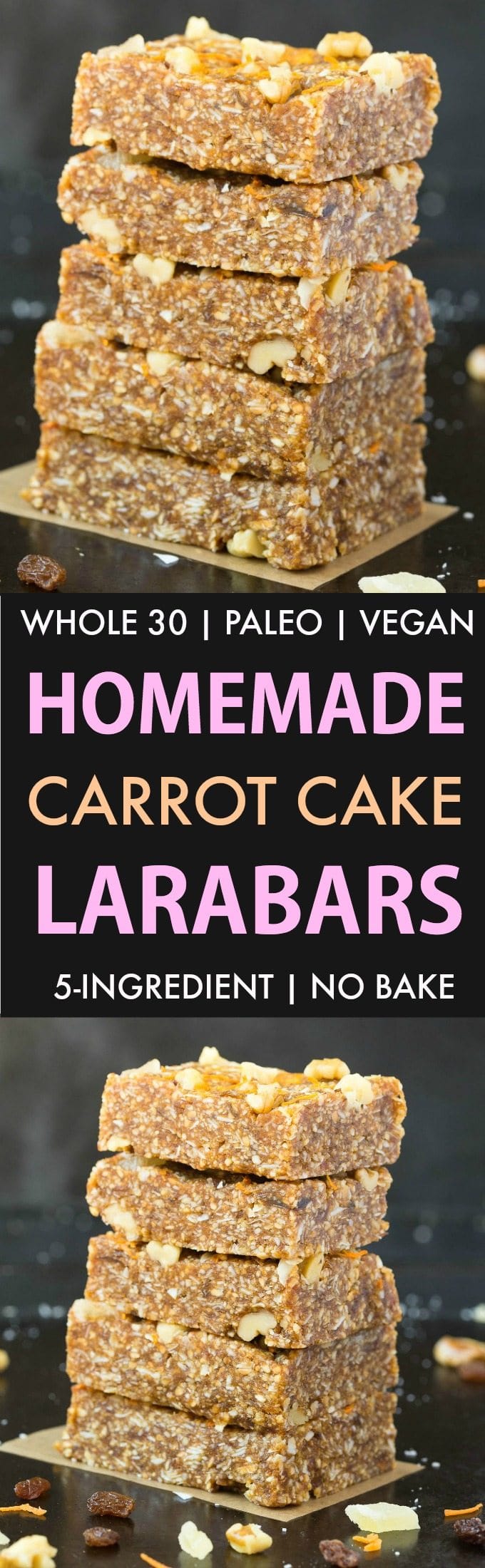 no bake carrot cake bars