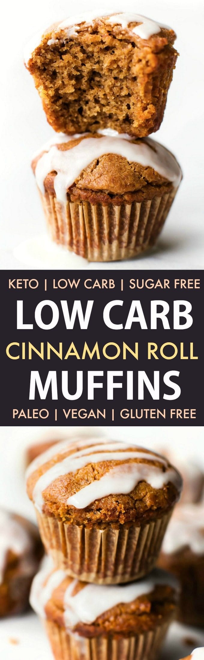 Low Carb Keto Cinnamon Roll Muffins 