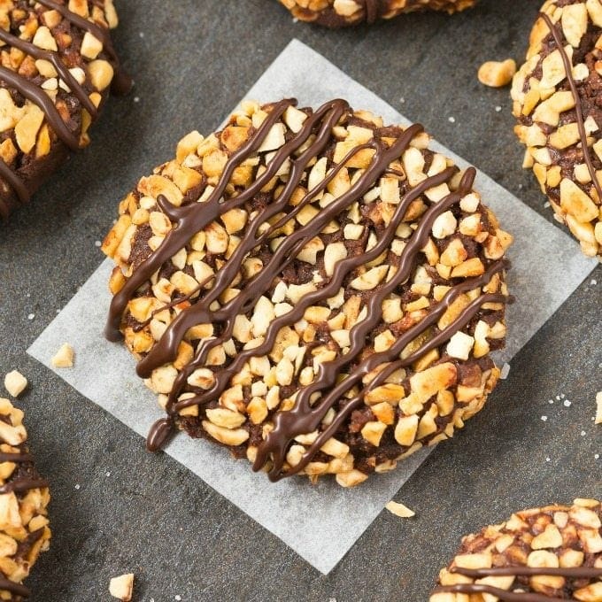 No Bake Keto Chocolate Hazelnut Cookies | The Big Man's World
