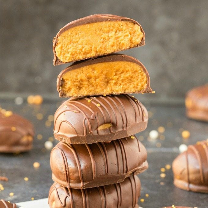 Healthy Paleo Vegan Peanut Butter Eggs (Keto, Sugar Free)