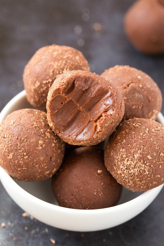 Easy 3 Ingredient Keto Brownie Bites Recipe- Soft, fudgy and ready in minutes! 