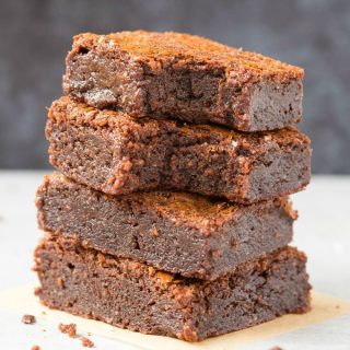 Easy 3-Ingredient Keto Low Carb brownies (Paleo, Vegan, Sugar Free)- Super fudgy, gooey and needing just three ingredients. Made with almond flour, these healthy brownies are better than any boxed mix! #ketodessert #ketorecipe #brownies #recipe #foodblogger #paleo #lowcarb | Recipe on thebigmansworld.com