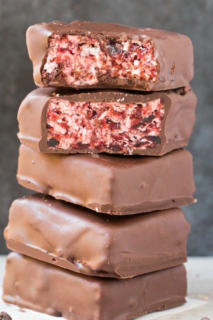 chocolate cherry fat bombs