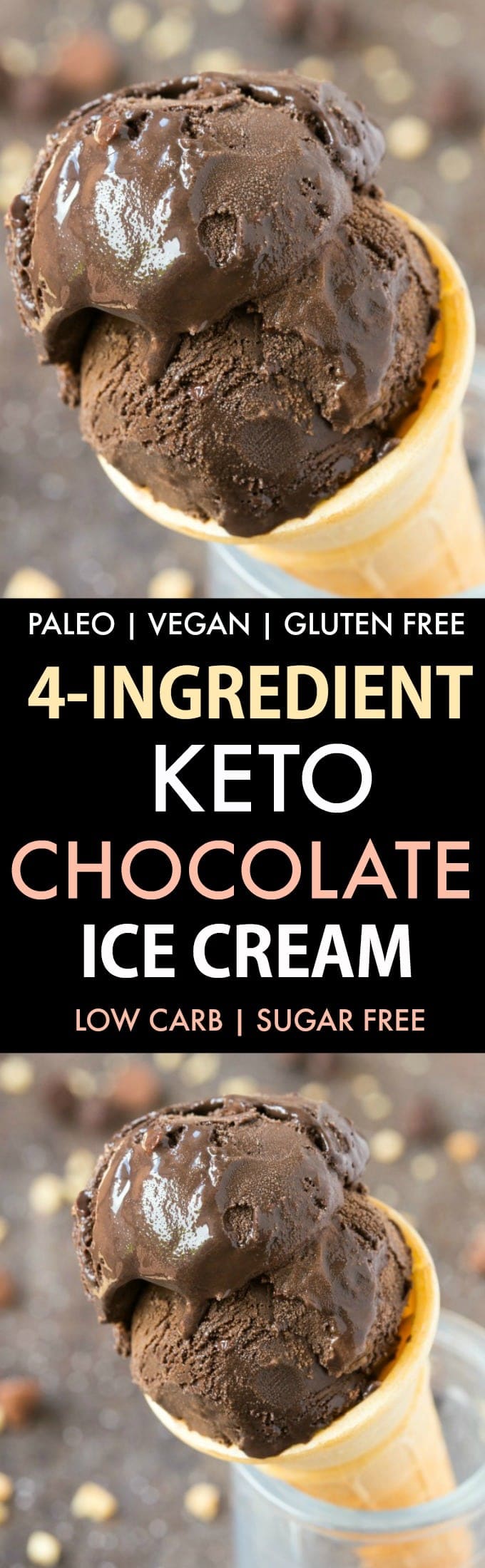 Easy Low Carb Keto Chocolate Ice Cream 